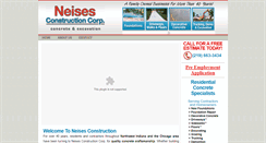 Desktop Screenshot of neisesconstruction.com