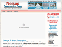 Tablet Screenshot of neisesconstruction.com